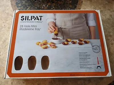 Silpat 28-Hole Mini Madeleine Trays Set Of 2 New In Box • $80
