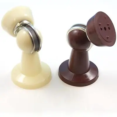 £5.95 • Buy Cream / Brown Door Stop Magnet Holder Catch Stopper 
