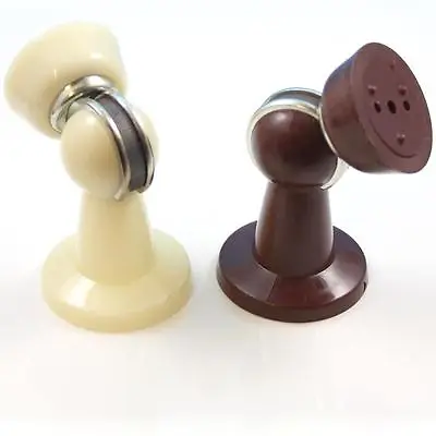 Cream / Brown Door Stop Magnet Holder Catch Stopper  • £5.95