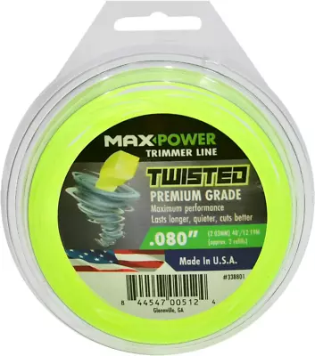 338801 Premium Twisted Trimmer Line .080-Inch Twisted Trimmer Line 40-Foot Lengt • $15.66