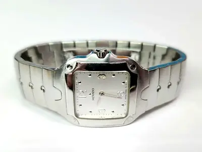AUTHENTIC Lds Movado Square Case Sports Edition Quartz Wristwatch *NEW BATTERY* • $279