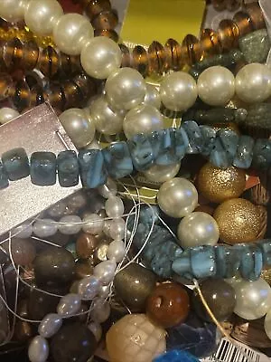 Huge Vintage To Now Jewelry Lot - Broken And Junk -for Craft 2 LBs-beads-lot 6 • $22.99