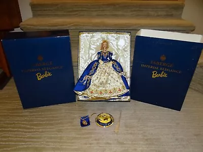 1998 Faberge Imperial Elegance BARBIE Doll NIB With Egg & Diamond Stand Box • $249.99