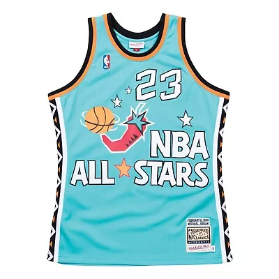 Mitchell & Ness NBA All-Star East Jersey 96 Michael Jordan Teal Blue *NEW* • $189.99