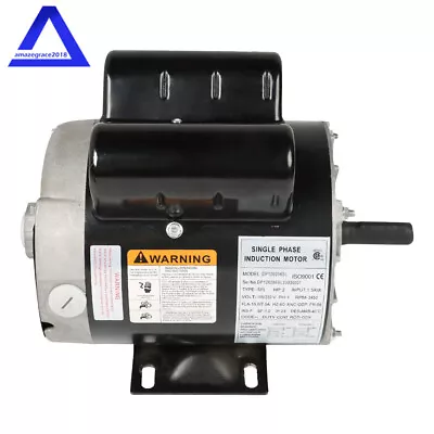 Compressor Duty 2 HP SPL Single Phase Electric Motor 3450 RPM 56 Frame 120/240V • $121.25