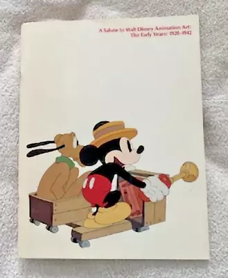 1990 Book - A Salute To Walt Disney Animation Art The Early Years: 1928-1942 • $5