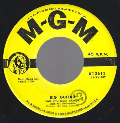 SAM (THE MAN) TAYLOR -MGM-12613 -  Big Guitar - Pop  Instrumental • $5