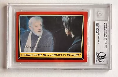 Alec Guinness Star Wars ROTJ OB1 SIGNED Autograph Topps Jedi Card Beckett BAS • $3500