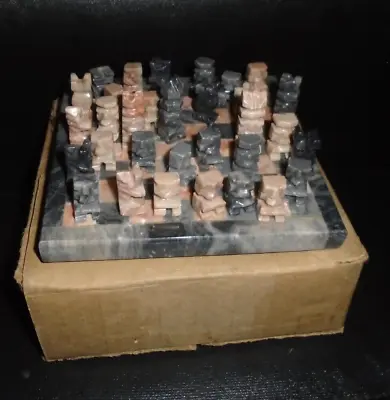 Nib Mini Marble Chess Set 4.75  X 4.75  • $30