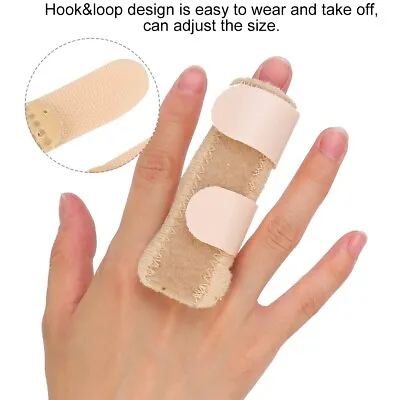 With Hole Adjustable Hand Support Finger Guard Splint Protection Injury Reco Bst • £3.97