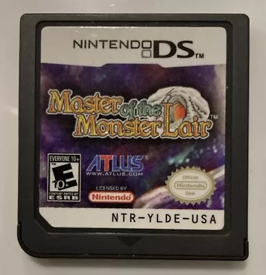 Master Of The Monster Lair (Nintendo DS 2008) Authentic Tested Cartridge Only • $19.97