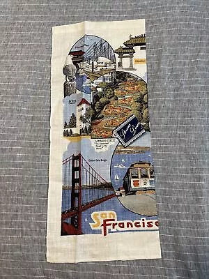 NWT San Francisco California Tea / Dish Towel Linen Souvenir Vintage • $12