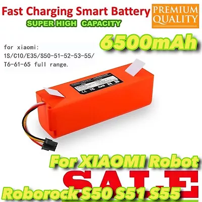 6500mAh Battery For Xiaomi Robot Vacuum Cleaner Roborock S50 S51 S55 T4 T6 New • $59.88