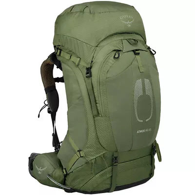 Osprey Atmos Ag 65 Herren-Trekkingrucksack Backpack Hiking Outdoor Green • $373.84