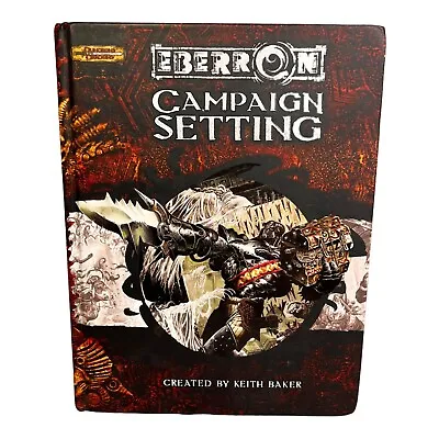 Dungeons & Dragons Eberron Campaign Setting Book Keith Baker HC Fantasy Roleplay • $28.99