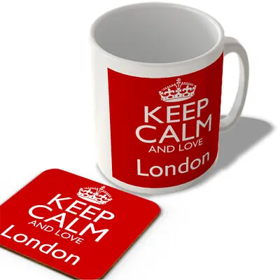 Keep Calm And Love London - Mug And Coaster Set • £12.99