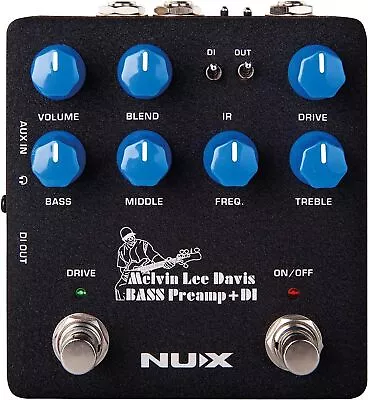 NUX Melvin Lee Davis Bass Preamp + DI NBP-5 IR Loader 3-band EQ DI Box • $341.15