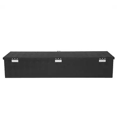 49  Aluminum Tool Box Tote Storage For Trucks RV ATV Pickup Bed Trailer Black • $125.12