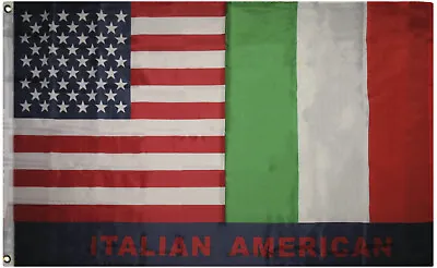 3x5 Italian American Flag Italy USA Friendship 68D PRINTED Nylon 5X3 Banner  • $9.88