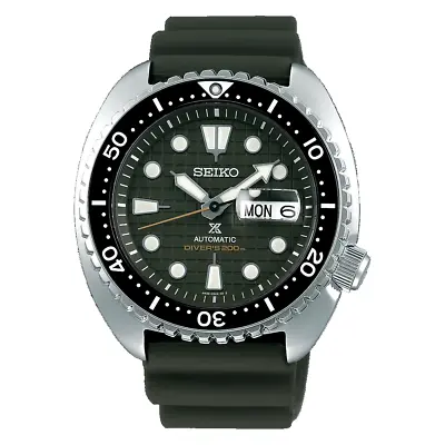 Seiko Prospex King Turtle Army Green 45mm Automatic Watch - SRPE05K1 • $335