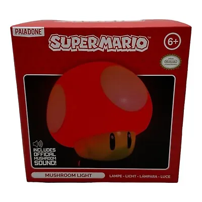 Super Mario Bros Mushroom Light With Sound Night Mood Light Up Figure Decor Lamp • $15.99