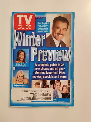 TV Guide Jan 10-16 1998 Winter Preview SelleckV.Fox Nikita More Albany NY Ed • $9.99