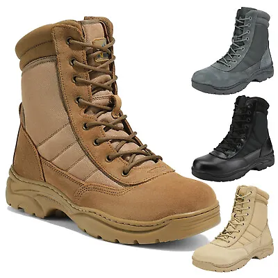 Men's Military Boots Army Combat Boots Waterproof Tactical Boots • $49.95