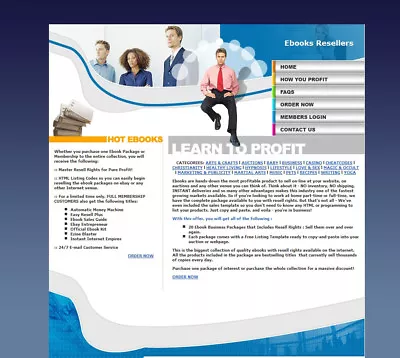 $39.95 • Buy Massive Ebooks Reseller With Resell Rights And Turnkey Website For Sale