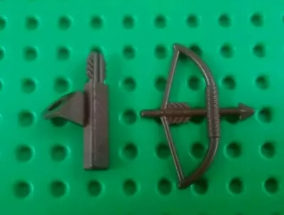 *NEW* Lego Reddish Brown Bow & Arrow Quivers For Robin Hood Indian Figs X 1 Set • $3.88