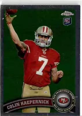 2011 Topps Chrome Colin Kaepernick RC San Francisco 49ers #25 • $4.49