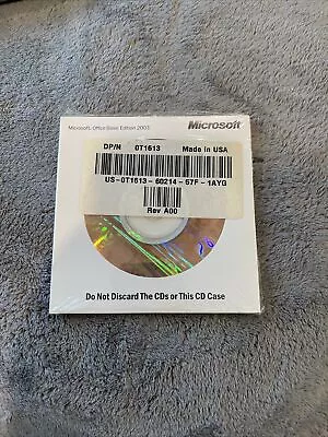 New Microsoft Office Basic Edition 2003 Dell Install CD With Product Key • $19.99