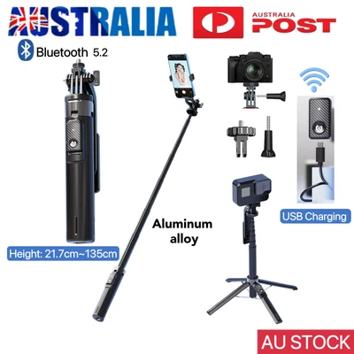 $25.99 • Buy Selfie Stick Tripod Extendable Selfie Stick With Bluetooth Rechargable Remote