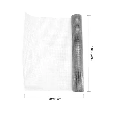 50'/100' 1/2 Inch Hardware Cloth Galvanized Chicken Wire Welded Fence Mesh Roll • $108.30