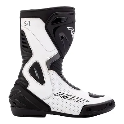 RST S1 Sports Race Motorcycle Boots - White • $124.32