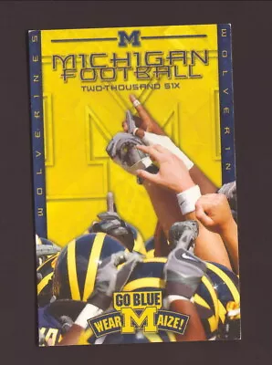 Michigan Wolverines--2006 Football Pocket Schedule--LaSalle Bank • $1