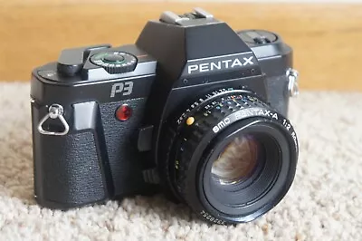 VTG Pentax P3 35mm SLR Film Camera W/ SMC Pentax-A 50mm F1.2 Lens • $9.99