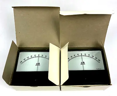 Lot Of 2 UA Class 2.5 Accuracy Analog Panel Meter Gauge W/ Box NOS Vintage • $34.50