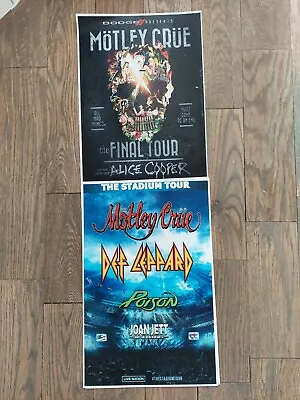 Motley Crue 11x17 Stadium 2022 Tour Final Tour Concert Poster Def Leppard Shirt  • $10