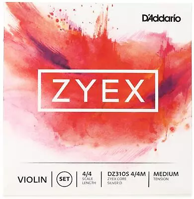 D'Addario DZ310S Zyex Violin String Set - 4/4 Size With Silver D • $64.69