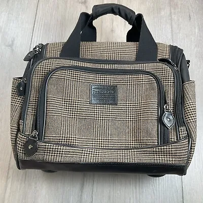 Pendleton Woolen Mills 100% Wool Travel Bag Luggage Houndstooth Check Pattern • $35