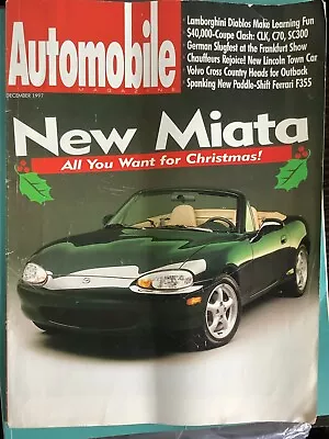 Vintage Automobile Magazine December 1997 Issue New Mazda Miata NB • $10