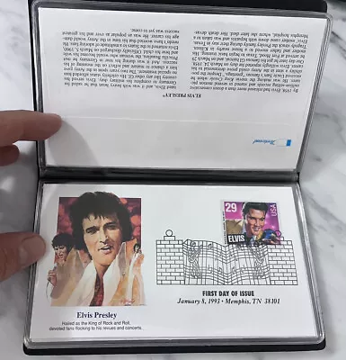 Fleetwood First Day Of Issue Elvis Collection Stamps 1993 In Album Vintage NOS • $10.20