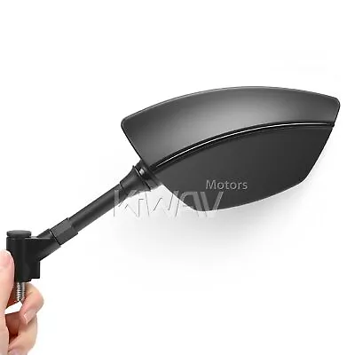 KiWAV Mirror Blackline Black Convex Wider View Naked Road Bike • $51.80