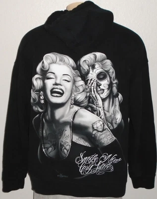 $31.47 • Buy DGA Marilyn Monroe Smile Now Cry Later David Gonzalez Hoodie Sweatshirt Men XL