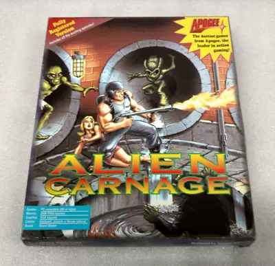 Alien Carnage - MS-DOS 1993 Complete In Box By Apogee Software • $250