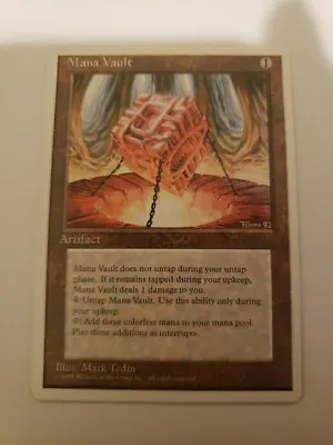 1x MTG - Mana Vault - 4th Edition - Rare - NM X1 • $44.95