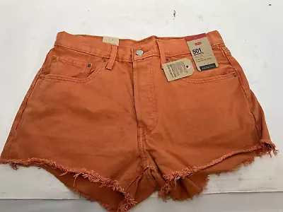 Levi's Women's 501 Original Shorts Orange Size 30 • $19.79