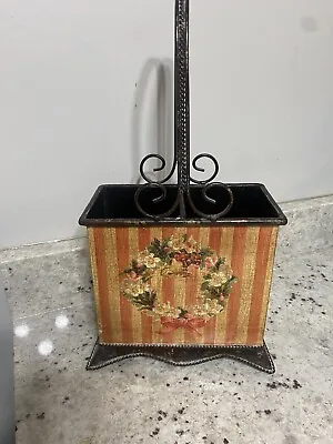 Vintage Christmas Tin Basket See All Pictures • $10