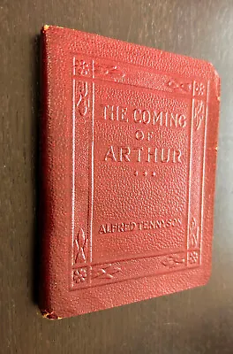 LITTLE LEATHER LIBRARY -- Tennyson Coming Of Arthur -- Vintage Miniature Book • $5.99