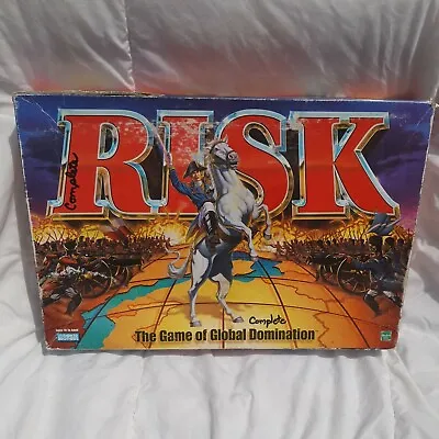 Counted & Complete RISK VINTAGE 1998 BOARD GAME Parker Brothers WORLD DOMINATION • $17.94